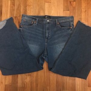 High waisted wide leg jeans